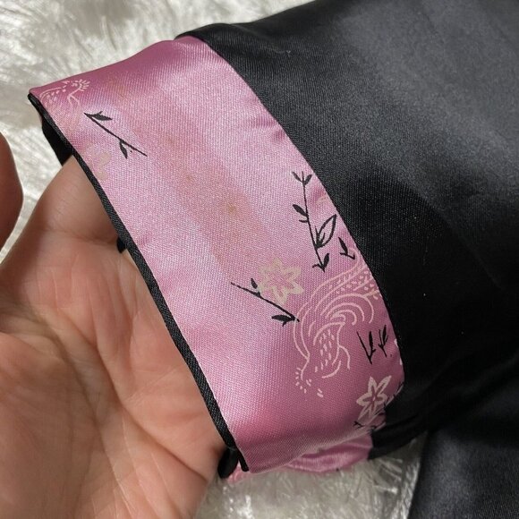 Kids Satin Kimono Robe Asian Embroidered Dragon - Picture 7 of 14